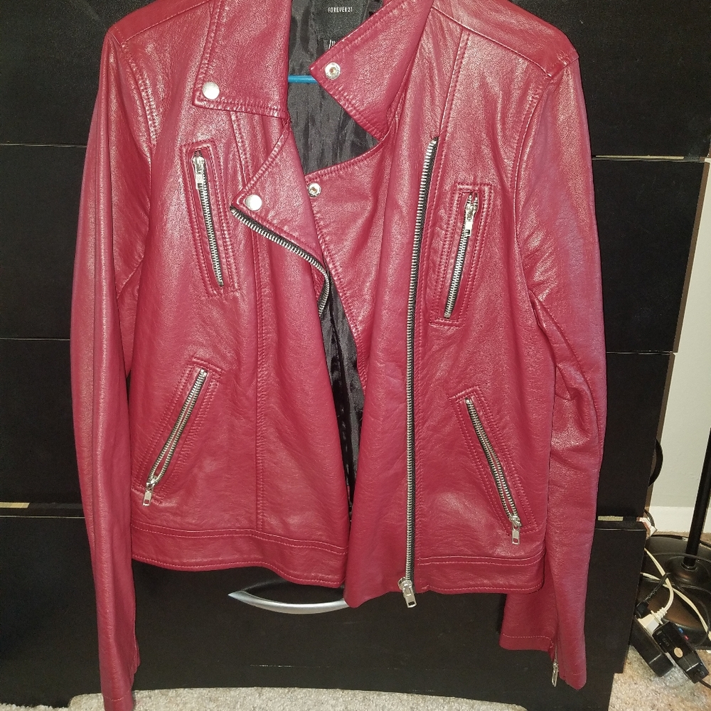 Forever21 Size L Faux Leather Jacket